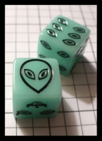 Dice : Dice - 6D - Koplow Alien Glow in the Dark Gen Con Aug 2009